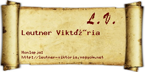 Leutner Viktória névjegykártya
